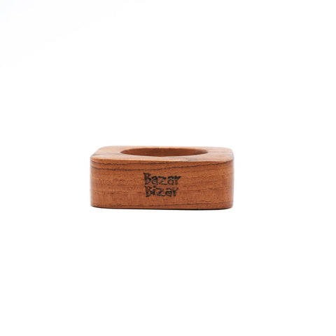 Serviettenring 'Teak Root' (set van 4)