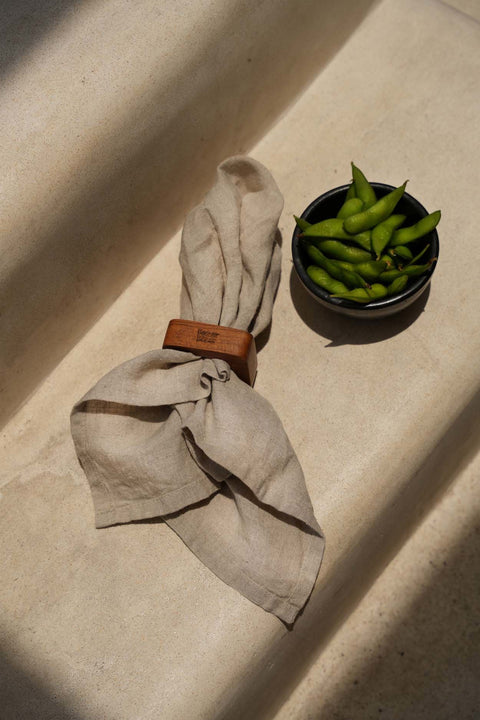 Servetten 'The Linen Napkin Beige' (set van 4)