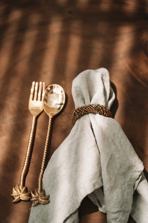 Servetten 'The Linen Napkin Beige' (set van 4)