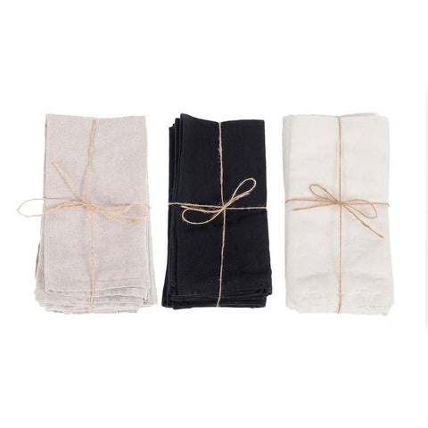 Servetten 'The Linen Napkin Beige' (set van 4)