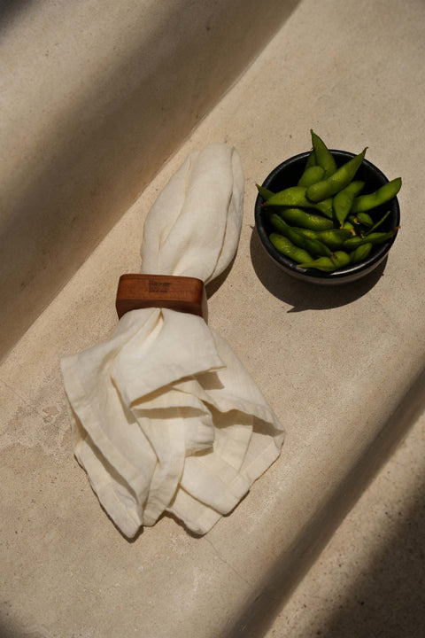 Servetten 'The Linen Napkin White' (set van 4)