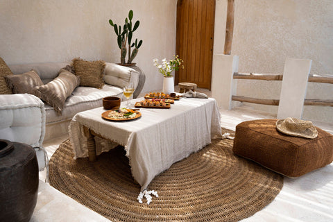 Tafelkleed 'The Linen Beige' (150x250)
