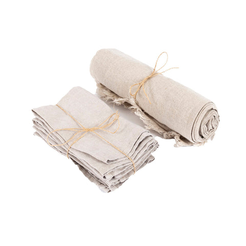 Tafelkleed 'The Linen Beige' (150x250)