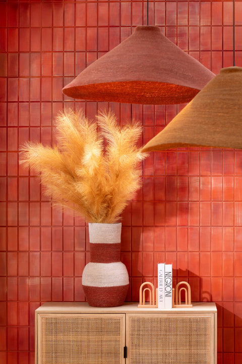 jline-hanglamp-seagrass-terracotta-met-rode-lamp