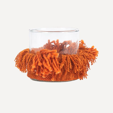 Kaarshouders Izar (merk: Bazar Bizar) in kleur rust velvet.