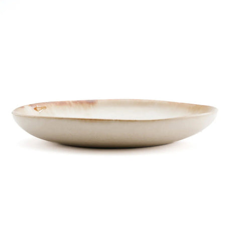 Bazar Bizar Bord Cascais Small wit bruin geel aardewerk