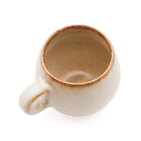 Cascais Espresso Cup bovenaanzicht handgemaakt aardewerk