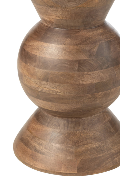 Detail van de poot van J-Line Koffietafel Candy, licht toelopend ontwerp