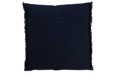 Achterzijde van J-Line kussen Square Blue met ritssluiting