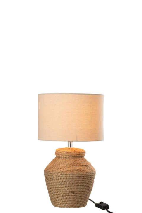 J-Line Lamp Meli brandend met warme sfeer