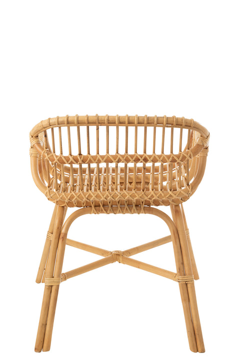 J-Line Stoel Anna – rotan stoel achterkant
