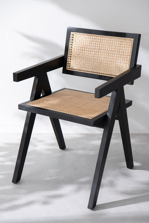Zwarte J-Line stoel Grid Black