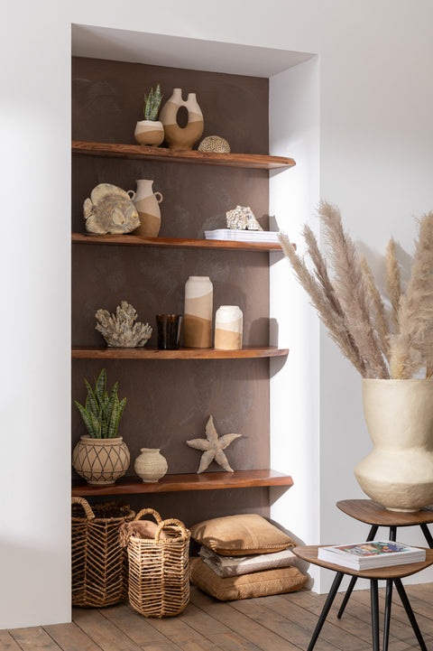 J-Line Vaas 'Archaic' large in beige interieur als stijlvolle decoratie