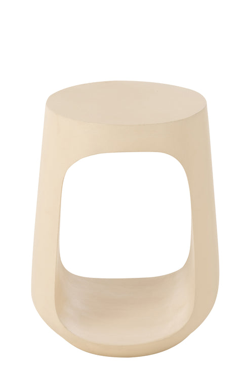 Bijzettafel Mango Beige van J-Line – modern design in naturel mangohout