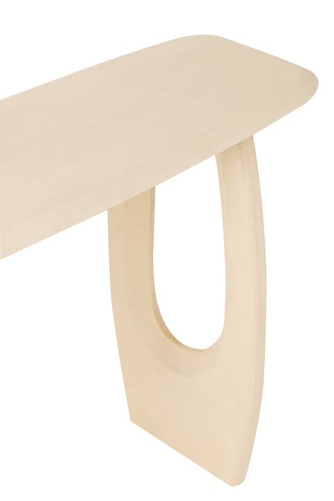 Detail poot J-Line Console Mark – open design in mangohout
