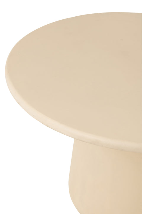 Detail blad J-Line Eettafel Ram – strak rond tafelblad in hout