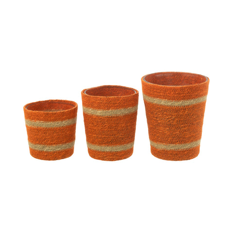J-Line Geurkaars ‘Rotan Orange’ in small, medium en large formaat samen gepresenteerd