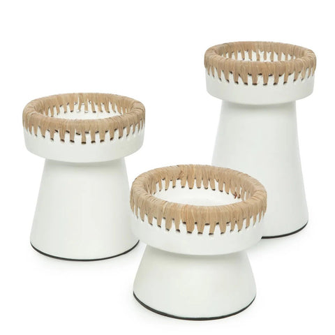 Kandelaars Pretty in small, medium en large – boho terracotta set