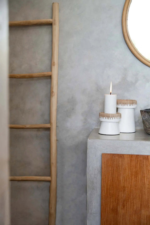 Kandelaars Pretty small en medium – sfeervolle boho badkamer