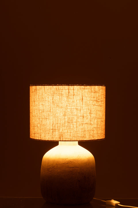 J-Line Lamp 'Mia' brandend in het donker