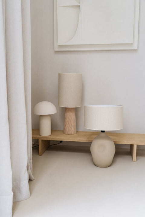 Tafellamp 'Maeve' in combinatie met andere lampen, sfeervol