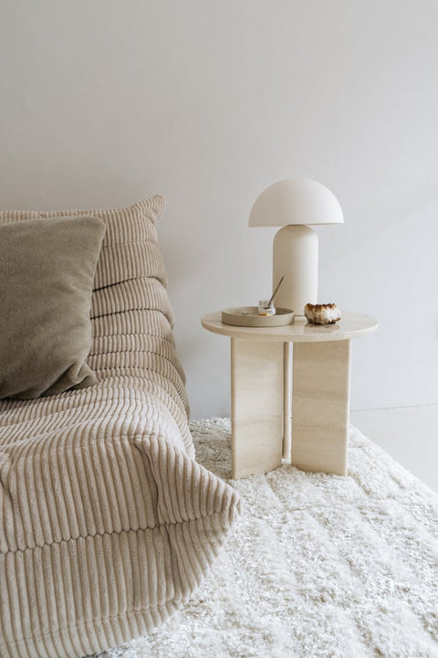 Bijzettafel 'Travertin'