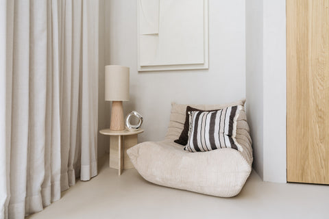 Kussen 'Jacquard gestreept'