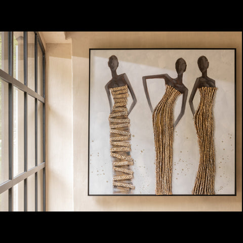 J-Line Schilderij 'African'