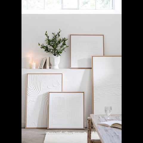 J-Line Schilderijen 'Lines' (set van 3)