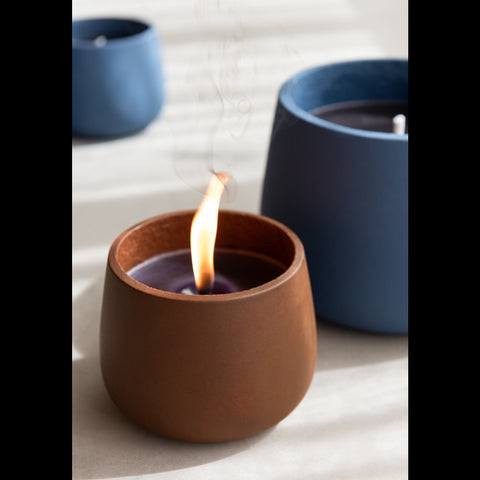 J-Line Buitenkaars 'Cyra Cement Brown' (medium)