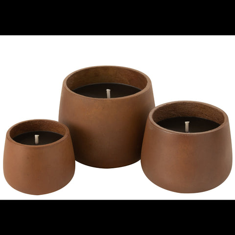 J-Line Buitenkaars 'Cyra Cement Brown' (large)