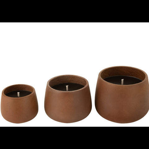 J-Line Buitenkaars 'Cyra Cement Brown' (large)
