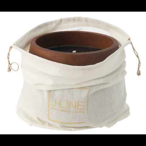 J-Line Buitenkaars 'Cyra Cement Brown' (large)
