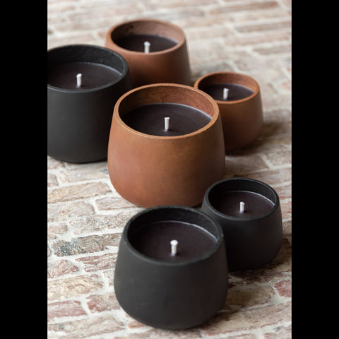 J-Line Buitenkaars 'Cyra Cement Brown' (large)