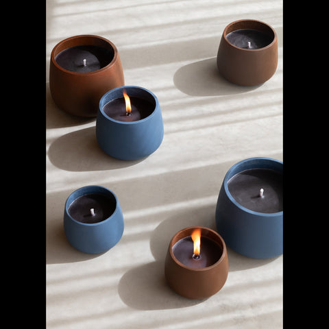 J-Line Buitenkaars 'Cyra Cement Brown' (large)