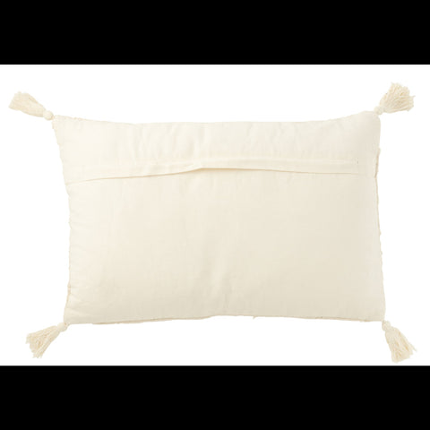 J-Line Kussen 'Cotton Cream'