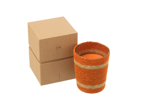 J-Line Geurkaars 'Rotan Orange' (medium)