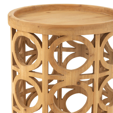 J-Line Bijzettafel 'Wood'