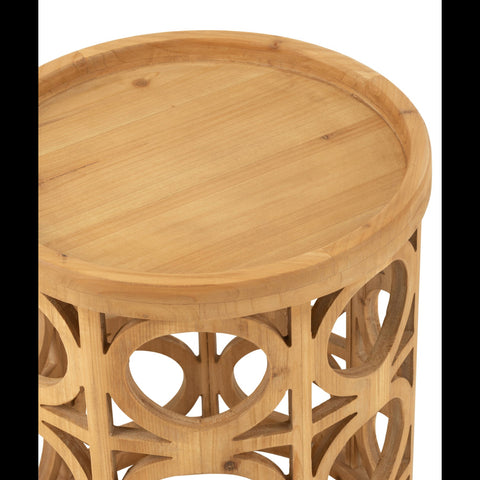 J-Line Bijzettafel 'Wood'