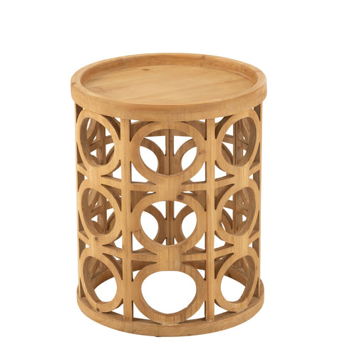 J-Line Bijzettafel 'Wood'