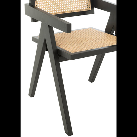 J-Line Stoel 'Grid Black'