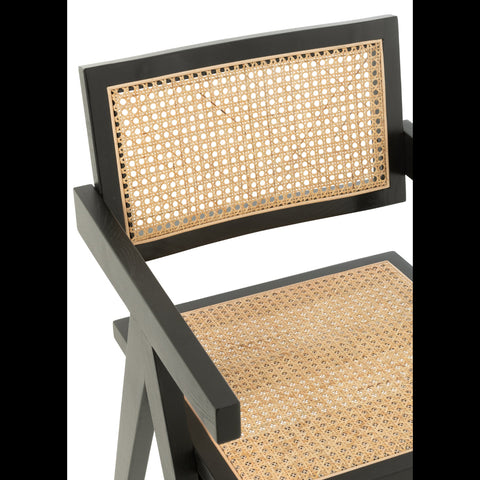J-Line Stoel 'Grid Black'