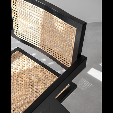 J-Line Stoel 'Grid Black'