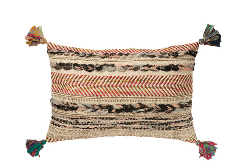 J-Line Kussen 'Braided Chindi'