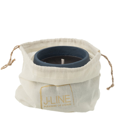 J-Line Buitenkaars 'Cyra Cement Blue' (small)