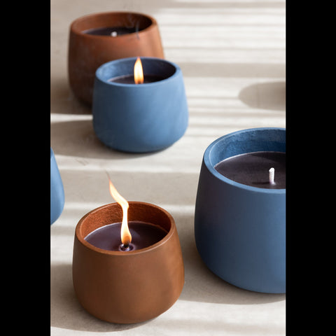 J-Line Buitenkaars 'Cyra Cement Blue' (large)