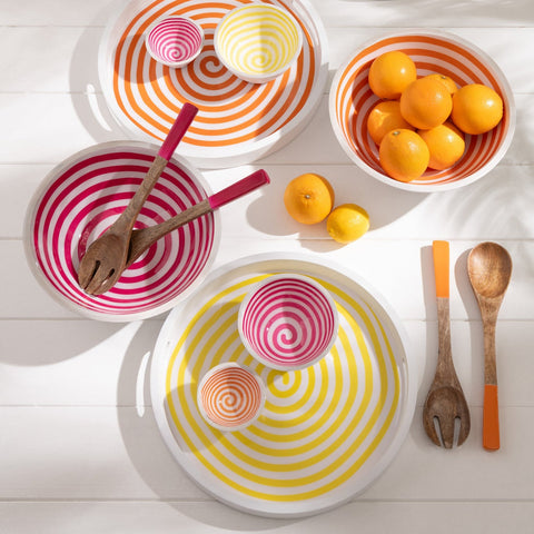 J-Line Saladelepels 'Mango Orange' (set van 2)