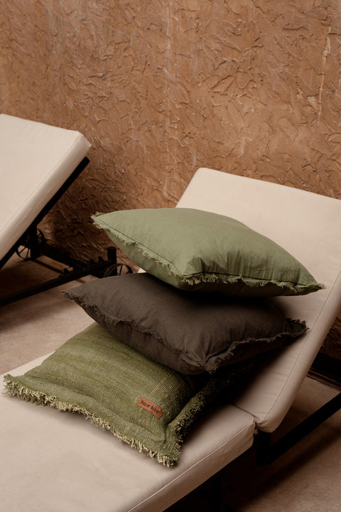 Kussen 'The Jungle Fringe' (Groen)
