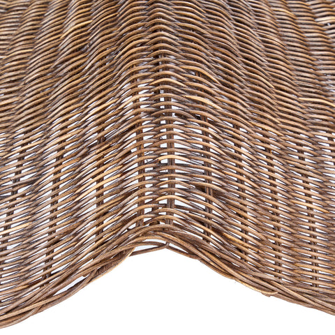 Close-up rotan weefstructuur van The Wave Pendant Dark Walnut