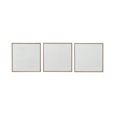 J-Line Schilderijen 'Lines' (set van 3)